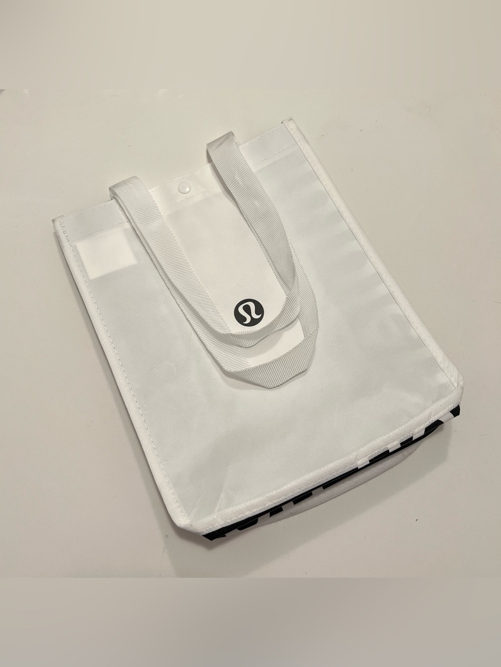 NWOT Lululemon White Logo Tote Bag